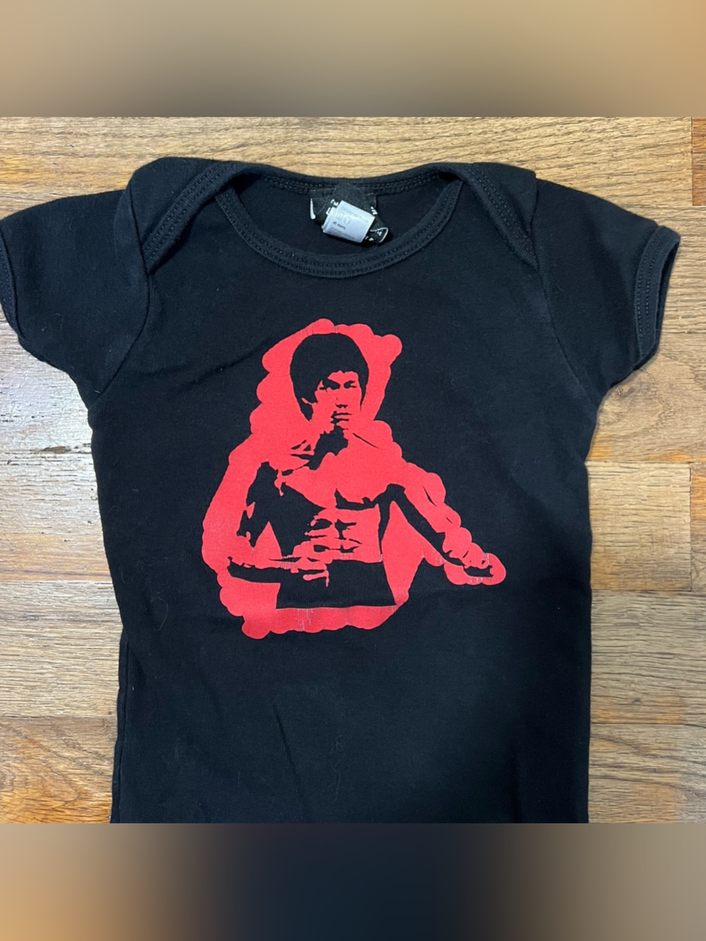 Young Punks .com Onesie Black American Apparel Cotton 6-13 Months Bruce Lee